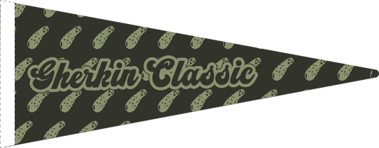 The Gherkin 9"x24" Felt Pennant